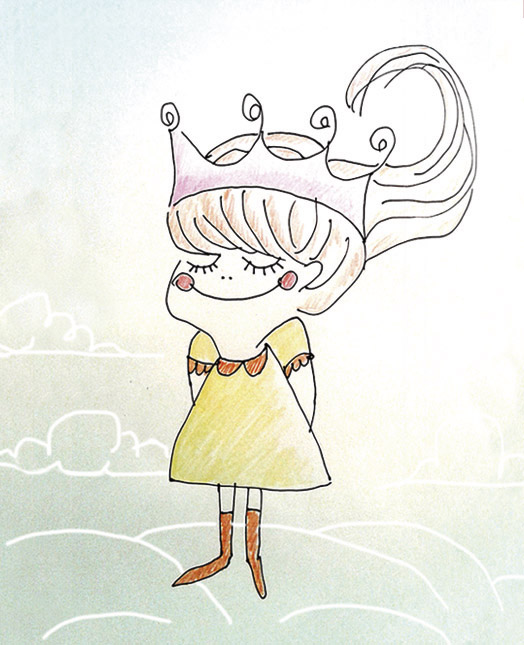 ilustracion princesa, claudia vidal diseñadora