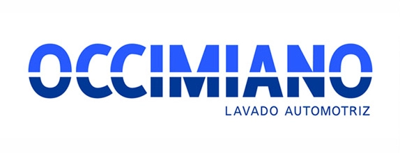 Logotipo de 'Occimiano Lavado Automotriz', creado por Clau Vidal Studio