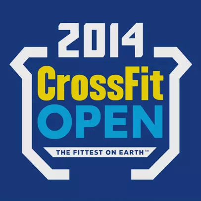 Logotipo de '2014 Crossfit Open', creado por Clau Vidal Studio