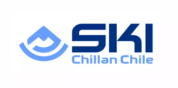 Logotipo de 'Ski Chillan Chile', creado por Clau Vidal Studio