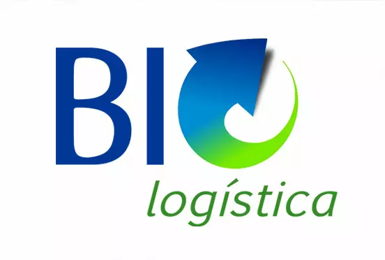 Logotipo de 'BI Logística', creado por Clau Vidal Studio